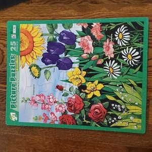 Patch 25 piece flowers puzzle